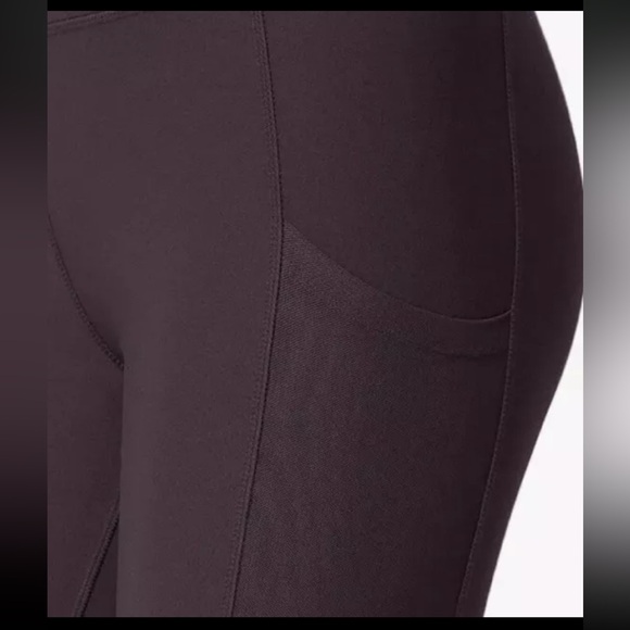 Mondetta Womens Active Legging High Waisted Yoga - Size L - Purple - Picture 9 of 12